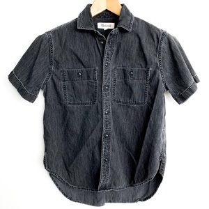 Madewell Black Denim Shirt